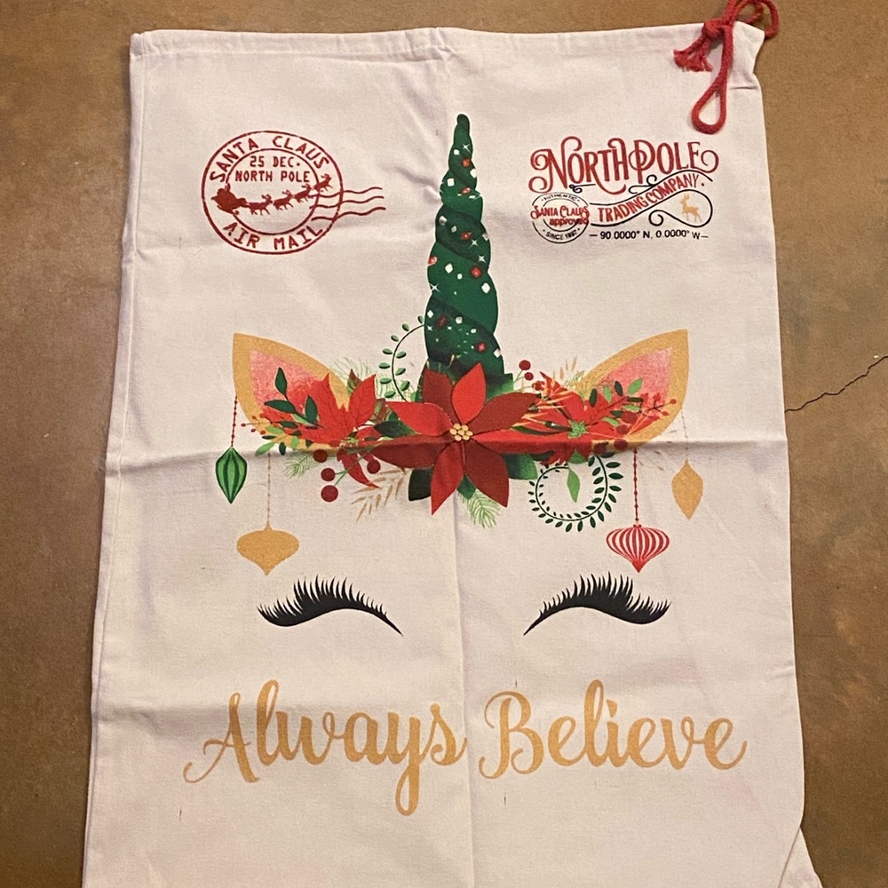 Unicorn Santa Sack :)